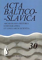 Old Lithuanisms in the Polish Dialects of Trakai Region Cover Image
