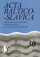 Slavonic Elements in Lithuanian Surnames Cover Image