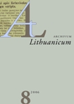 Die Struktur des deutschen Registers in der Grundschicht der Clavis Germanico-Lithvana