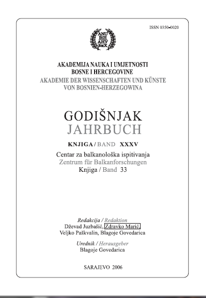 Prvi izvještaji, istraživanja polenanalitičkog i ugljenisanog makrobotaničkog materijala
neolitskog naselja Okolište (centralna Bosna)