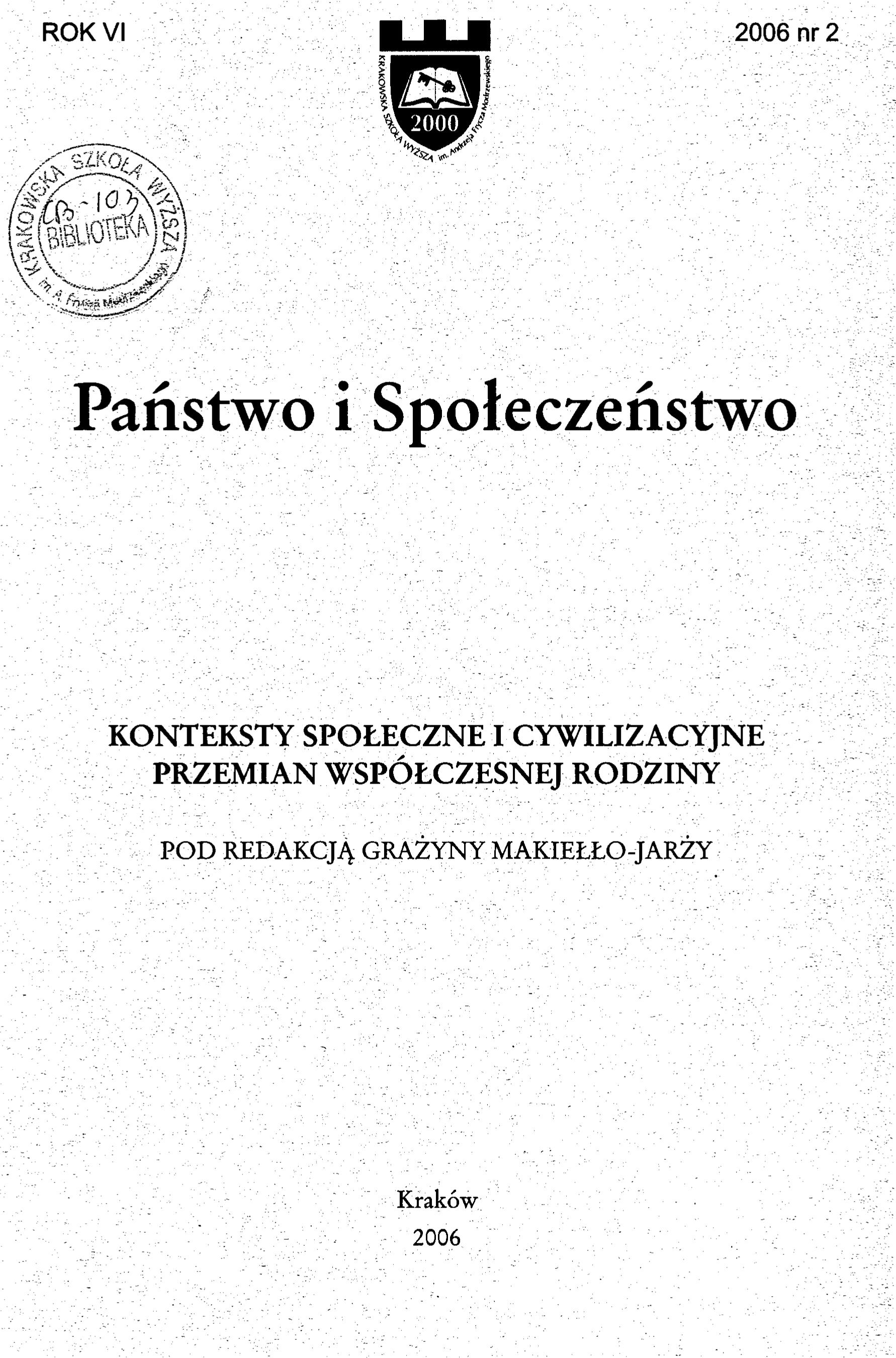 Przemiany i przyszłość rodziny współczesnej