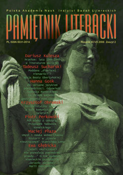 A review of: Tomasz Stępień, Zabawa – poetyka – polityka. Katowice 2002 Cover Image