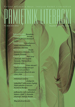 A review of: Adam M-ski (Zofia Mańkowska), Dzisiaj i na wieki. Poezje. Oprac. J. Garbiński. Warszawa–Mińsk 2004  Cover Image