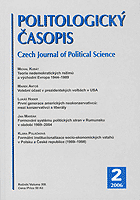 The Formal Institutionalization of Socioeconomic Relations in Poland and the Czech Republic (1989–1998) Cover Image