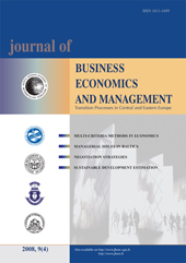 Firm Specific Determinants of Markup – The Case of Slovenian Manufacturing Firms Cover Image