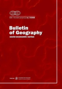 Spatial distribution of economic entities and their classification according to technology levels in the Dolnośląskie voivodeship Cover Image