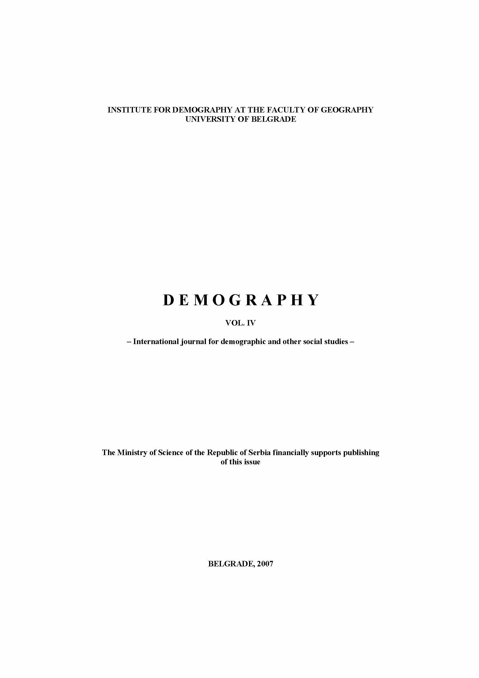 Demographic Consequences of War Victims Cover Image