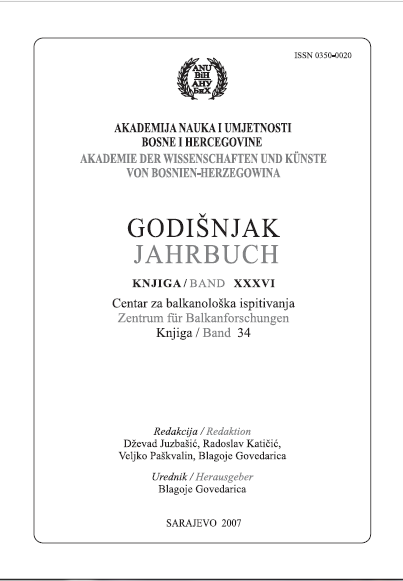 Demografski varijabiliteti u kasnom neolitu na području Bosne i pitanje gustine naseljenosti u neolitu jugoistočne Evrope