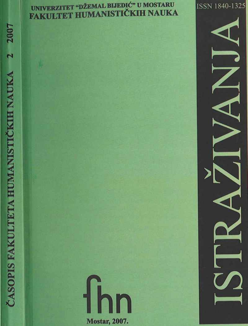 The main problems of the history of Bosnia and Herzegovina Cover Image
