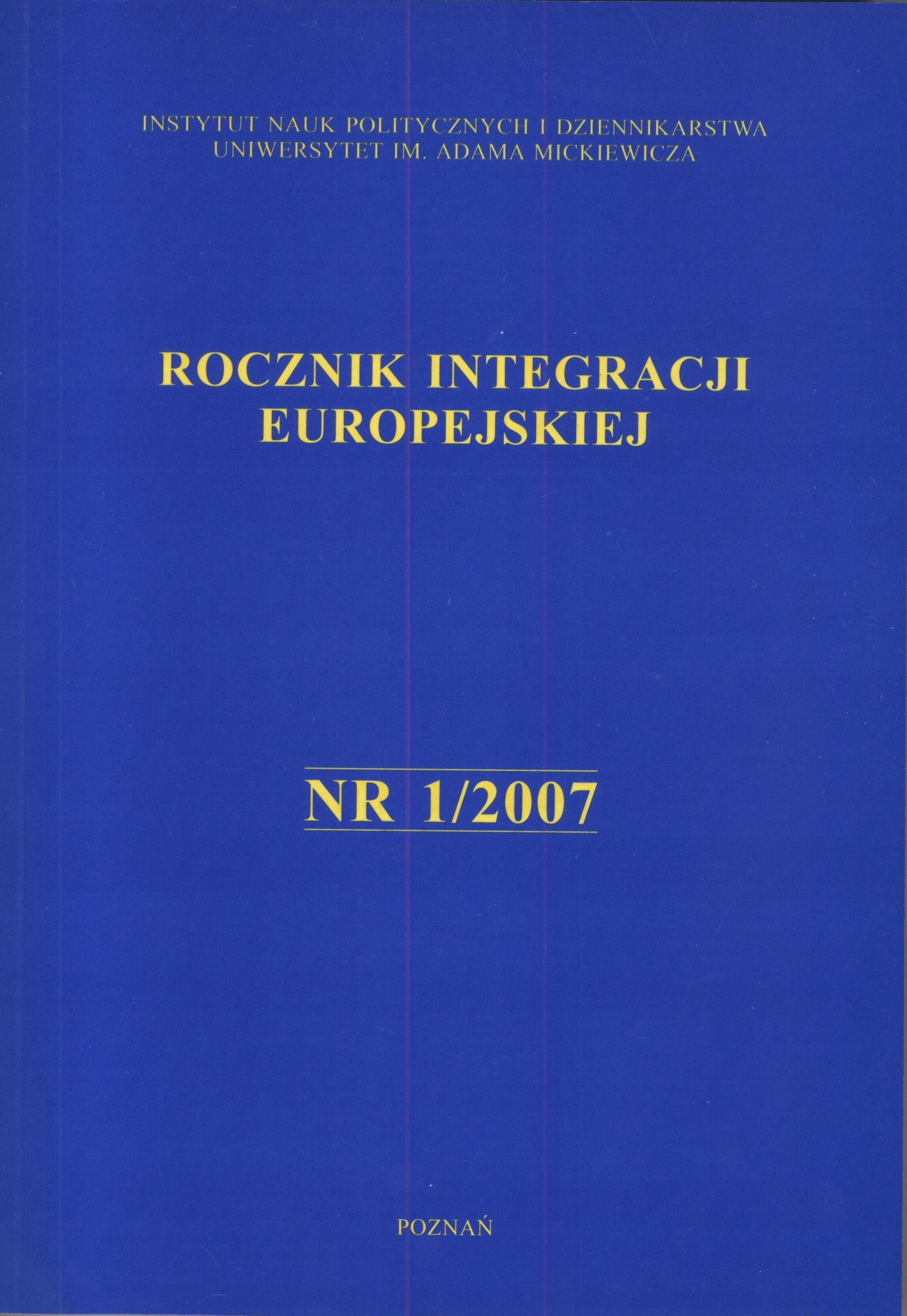 The Assessment of the Readiness of the Region of Wielkopolska for the Implem entation and Management of the Wielkopolski Operational Program of Regional Development Cover Image