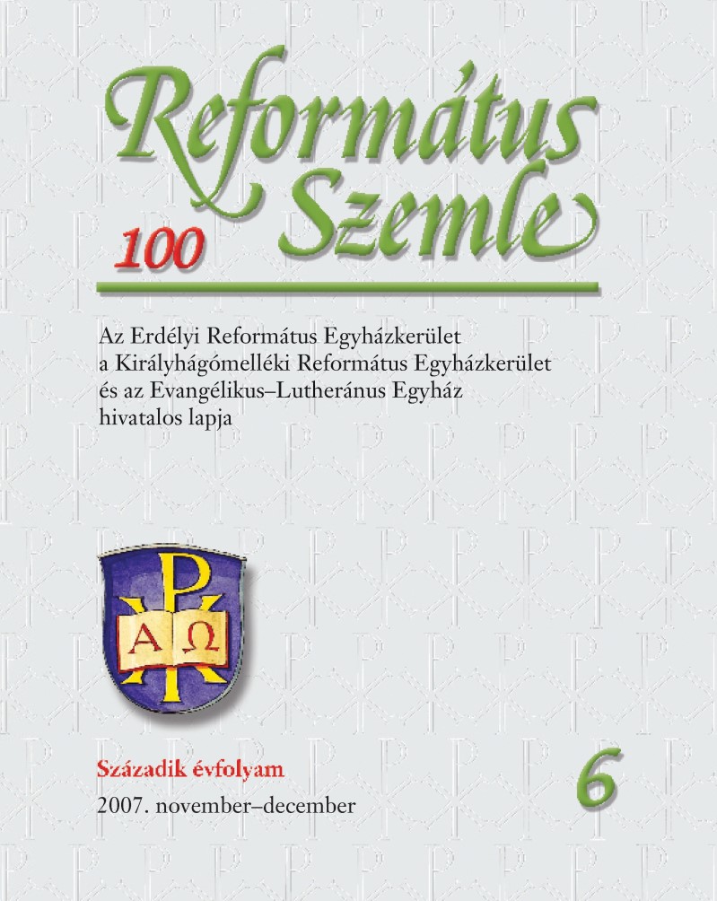 A katekézisről és a lelkigondozásról a Református Szemle 100 évfolyamában