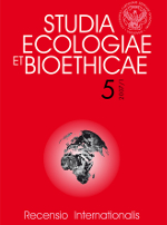 Human responsibility for nature in the perspective of the ecological crisis Cover Image
