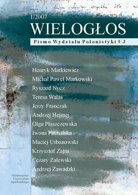 The gesture of laughter in the literature of the second polish republic: reconnaissance Cover Image