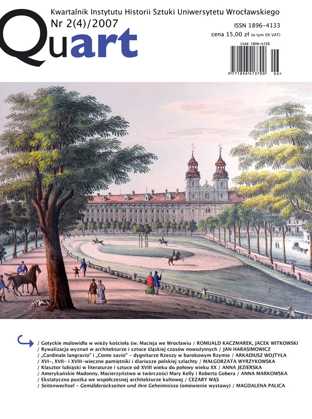 Gothic paintings in the tower of St. Matthias Church in Wrocław Cover Image