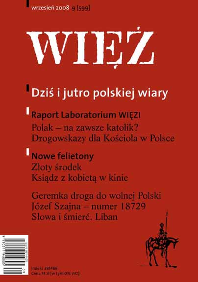 Is Pole Catholic forever? Polish religiousness in 1989-2008 by the researches of CBOS Cover Image