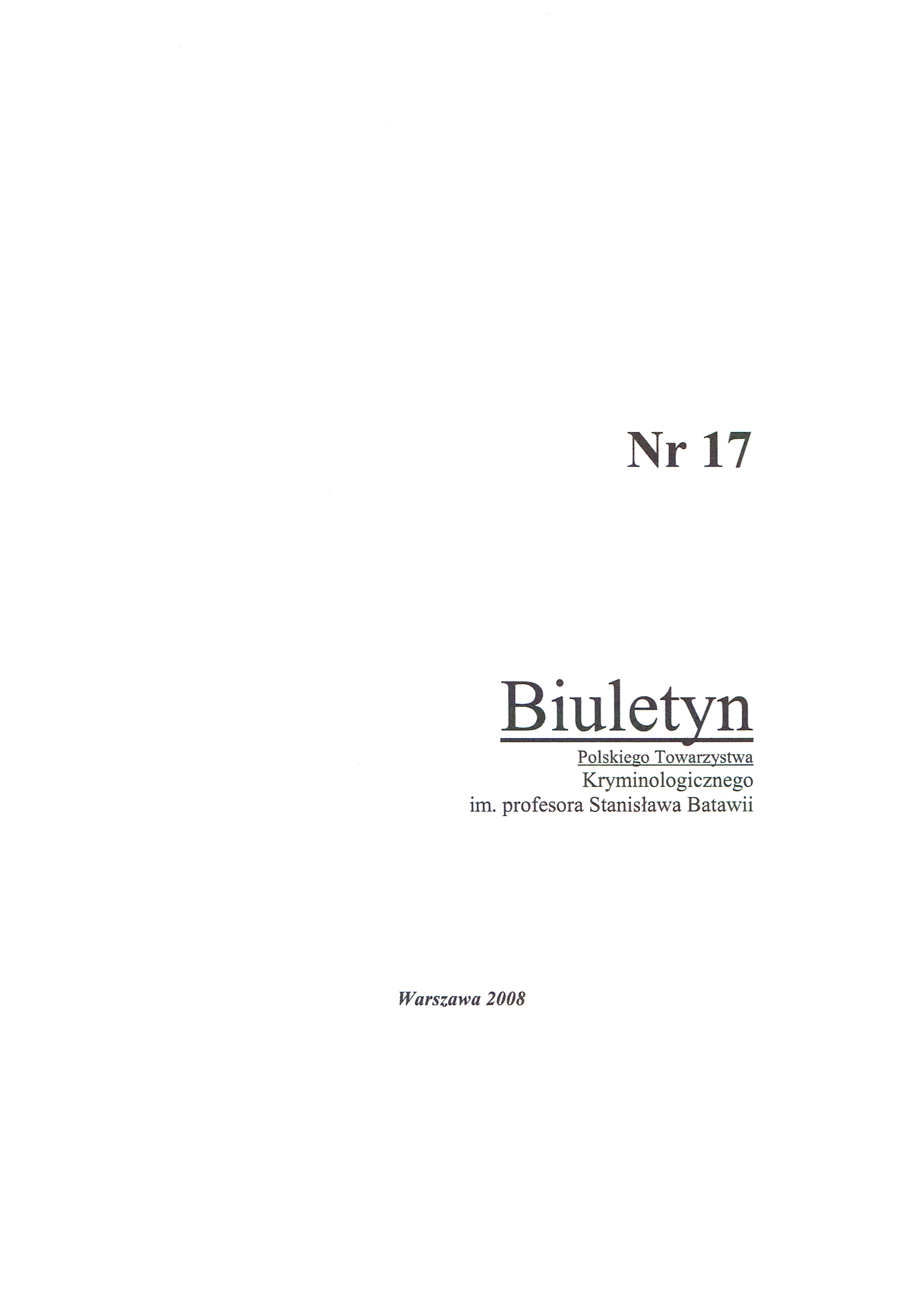 Publications in the field of criminology, prevention addiction and violence issues Cover Image