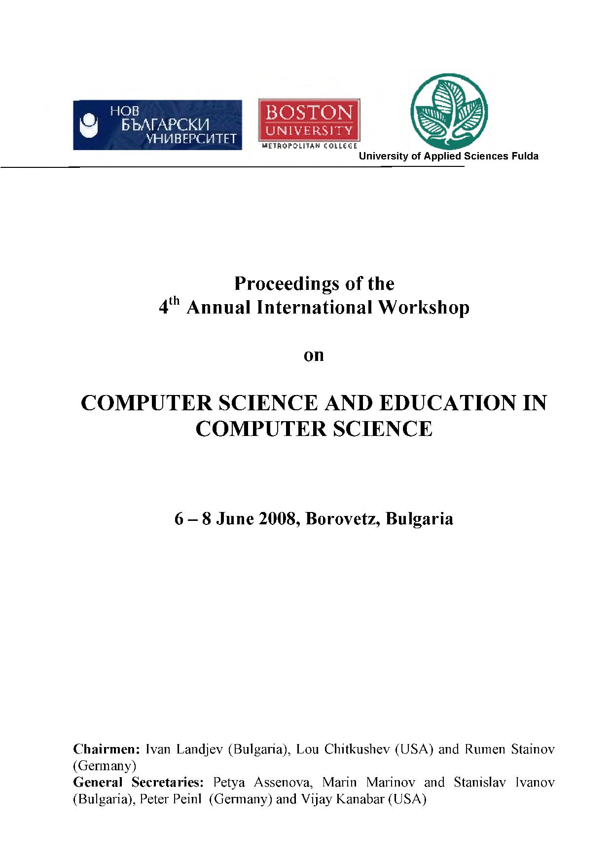 Bulgarian Ict-Industry vs. Computer Education in Universities: The Future of Young Professionals Cover Image