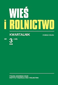 The Role of Local Institutions in the Process of Absorbing EU Funding in the Opinions of Farmers from South-eastern Poland Cover Image