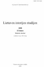 FROM TERRITORICAL SWATH TO LINE – BORDER: THE ALTERATION OF BORDER CONCEPTION IN THE GRAND DUCHY OF LITHUANIA IN 14TH–16TH CENTURIES Cover Image