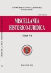 Kronika Katedry Nauk Historycznoprawnych  Wydziału Prawa Uniwersytetu w Białymstoku (rok 2007)