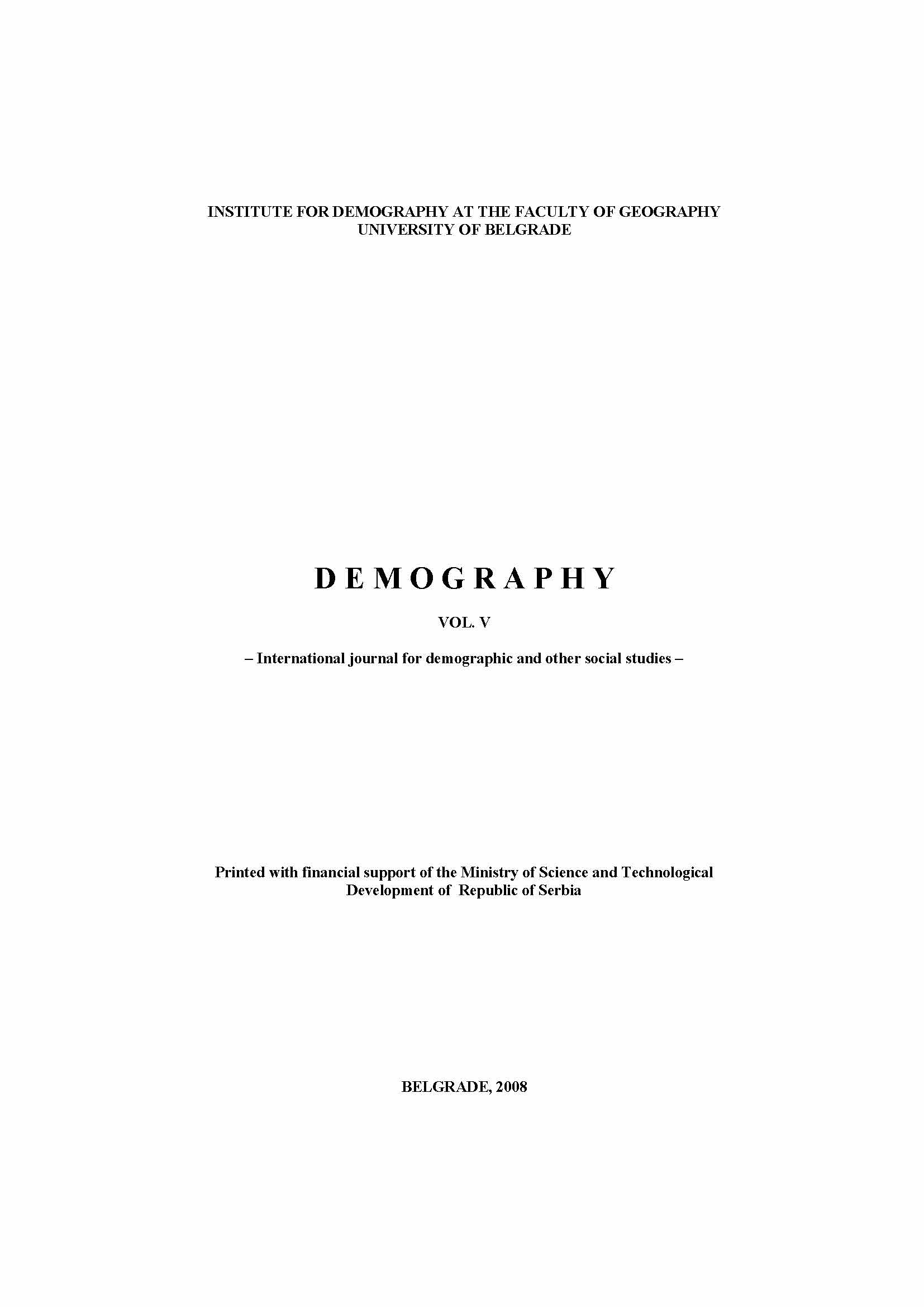 Characteristics of the Labour Market in North Banat Region with Special Reference to its Main Indicators Cover Image