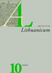 The New Tilžė Passenger (1924-1940), an eyewitness to the era and the situation of the Lithuanian language in the Eastern Prussia Cover Image