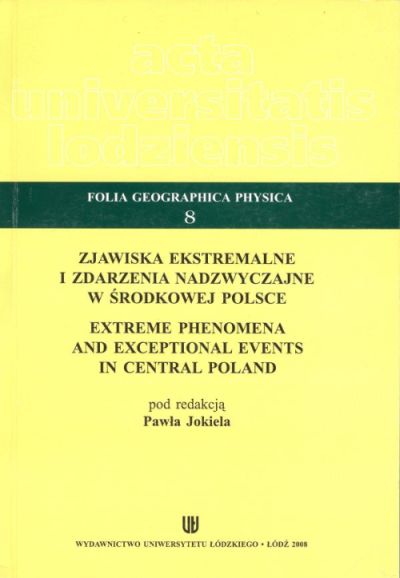 Extreme discharges of selected rivers in central Poland in 1951-2000 Cover Image