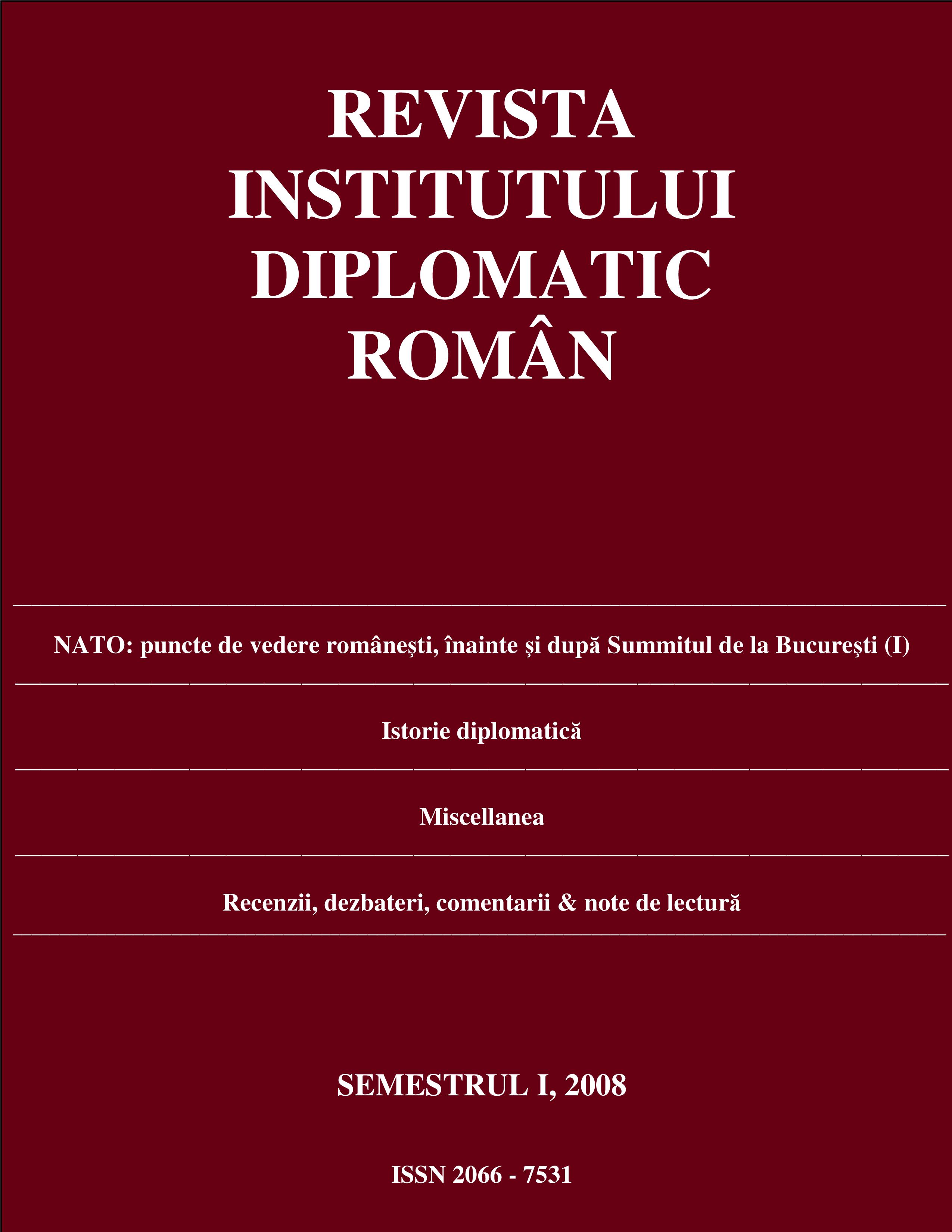 From Prague to Washington, via Berlin: Aspects Related to the Consolidation Process of the Atlantic Security Cover Image