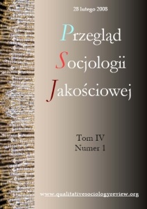 Touching and gesture exchange as an element of emotional bond construction. Application of visual sociology and grounded theory in the research of hum Cover Image