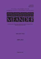Stage Movement and Order of the Stage Buidlings in Menander's Dyscolus Cover Image