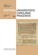 Zum universitären Mäzenatentum des Spätmittelalters und der Frühen Neuzeit (Am Beispiel der Prager Universität) Cover Image