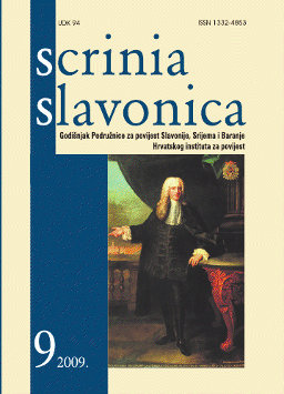 The division and disintegration of the zadruga in Slavonia in the 19th century Cover Image