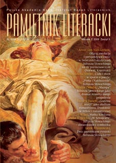 The Body and the Soul in a Dispute about Poetry. Juliusz Słowacki’s “Poet and Inspiration” Cover Image