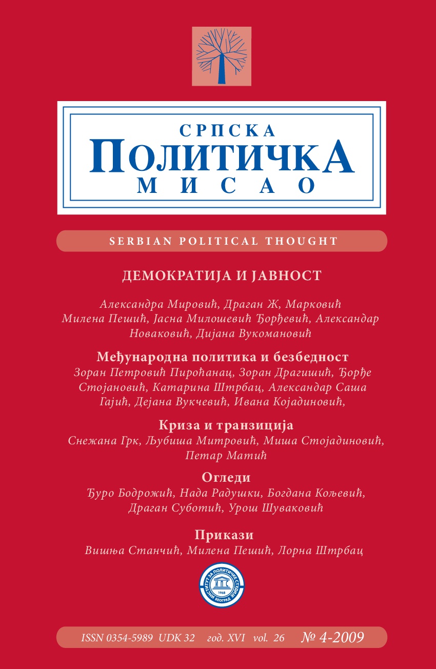 Parties in Serbia and Kosovo and Metohija (2000-2008) Cover Image