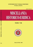 Kronika Katedry Nauk Historycznoprawnych  Wydziału Prawa Uniwersytetu w Białymstoku (rok 2008)