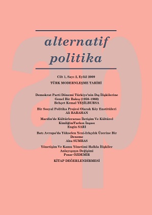 A General Review of Turkey’s Foreign Affairs During the Democrat Party Era (1950–1960) Cover Image