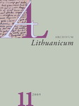 The story of Mikalojus Akelaitis's manuscript Opisanie Wielkiego Księstwa Litewskiego (1862) Cover Image