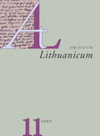 Pirmųjų lietuvių kalbos gramatikų pėdsakai rankraštiniame žodyne Clavis Germanico-Lithvana