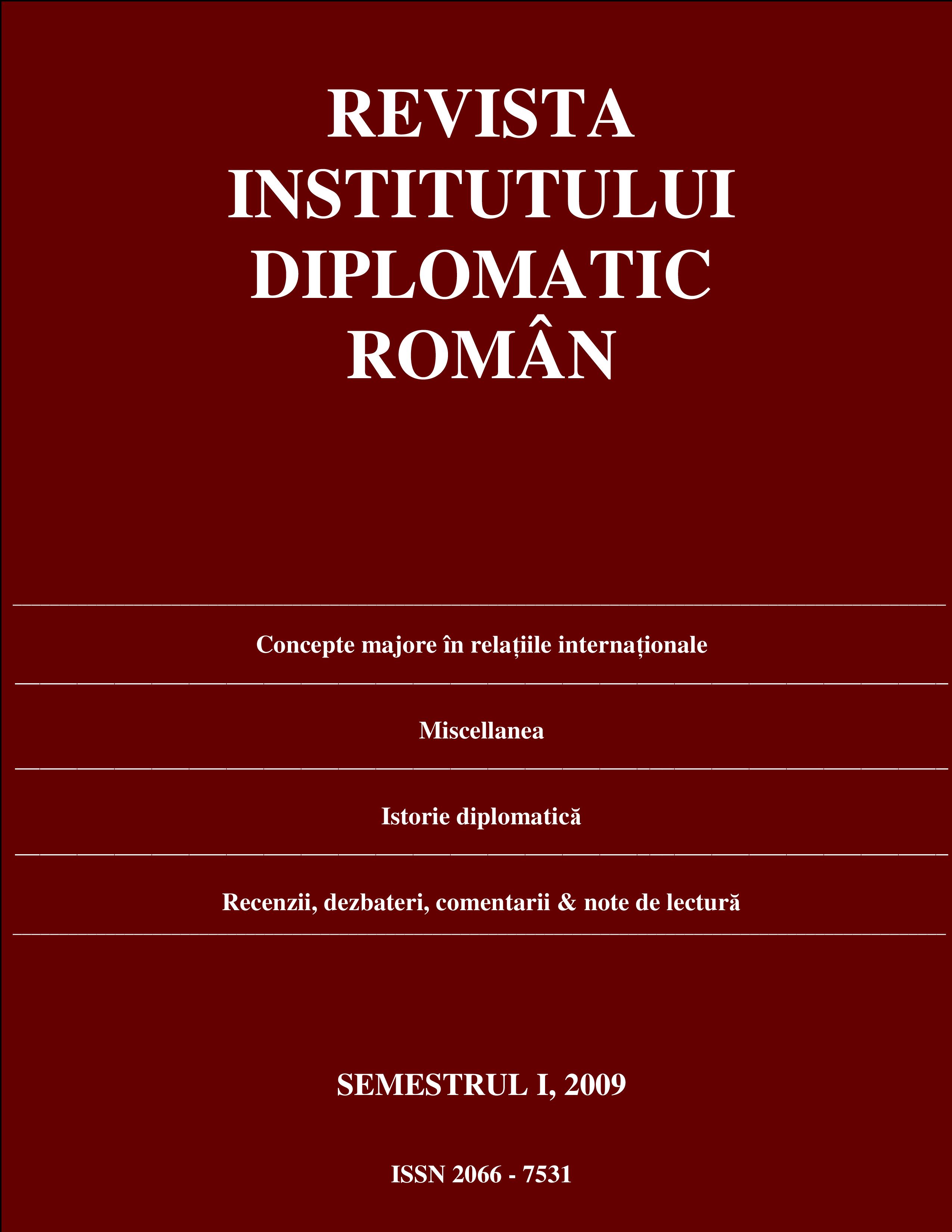 Geostrategic Players and Geopolitical Pivots at the End of the 19th Century and the beginning of the 20th century: a Romanian Point of View Cover Image