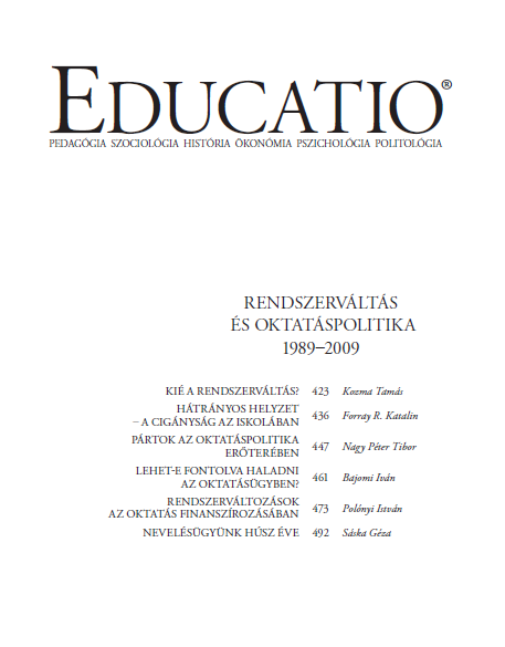 Political transformations in the financing of education Cover Image