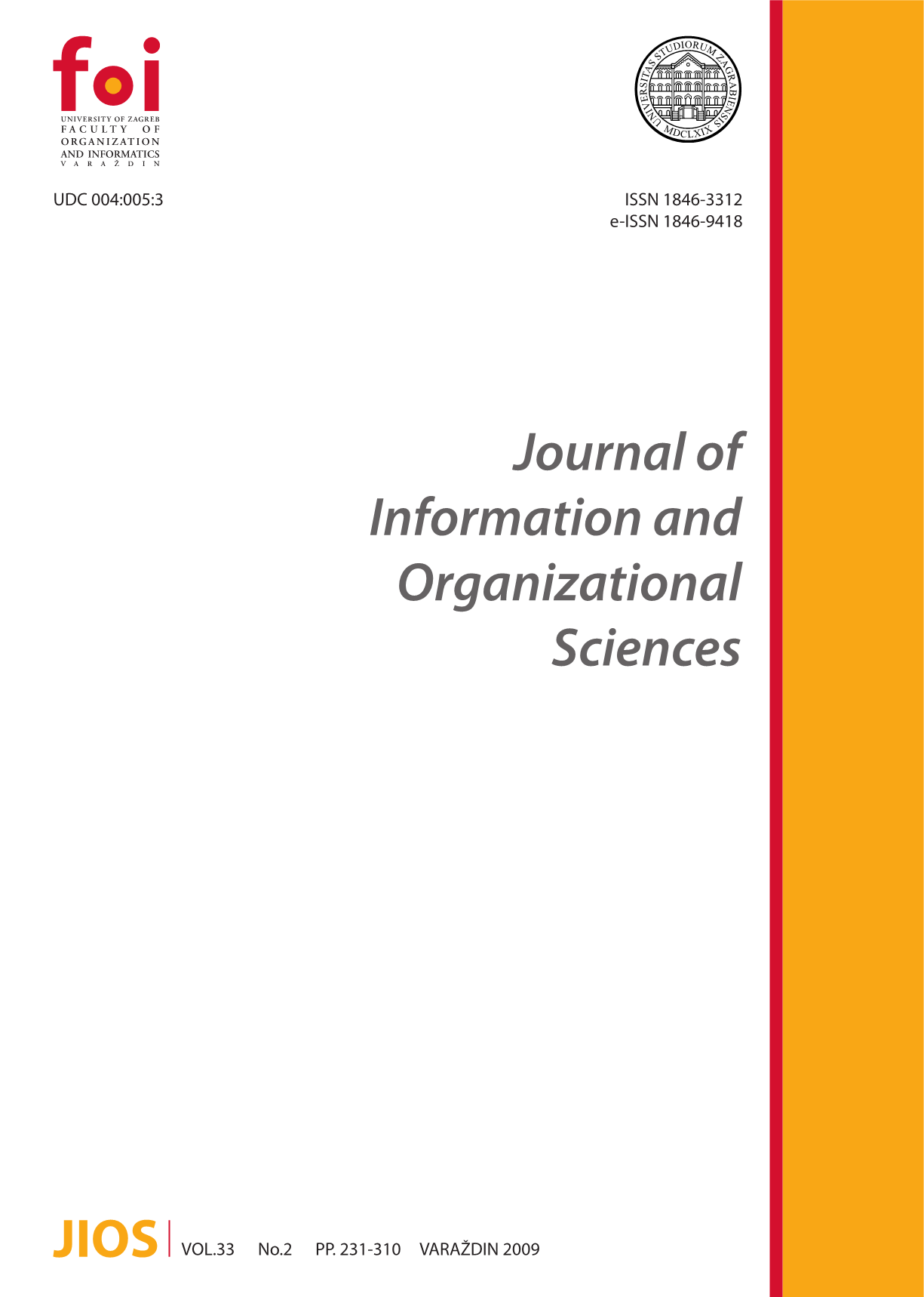 Impact of ICT on the structural and contextual organizational elements: Case of the Varaždin County