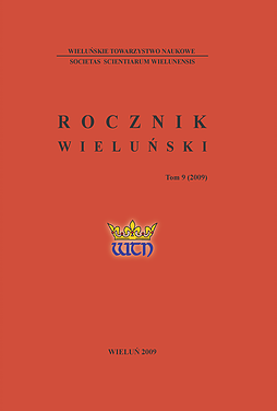 Zabudowa głównego rynku staromiejskiego w wieluniu w świetle archeologicznych badań ratowniczo-sondażowych