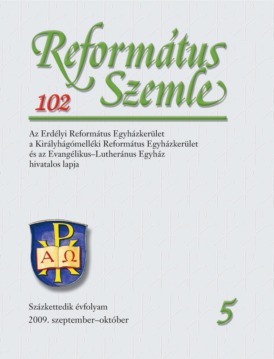 Kálvin hatása a 20. század magyar református istentiszteletére és gyakorlati teológiai irodalmára