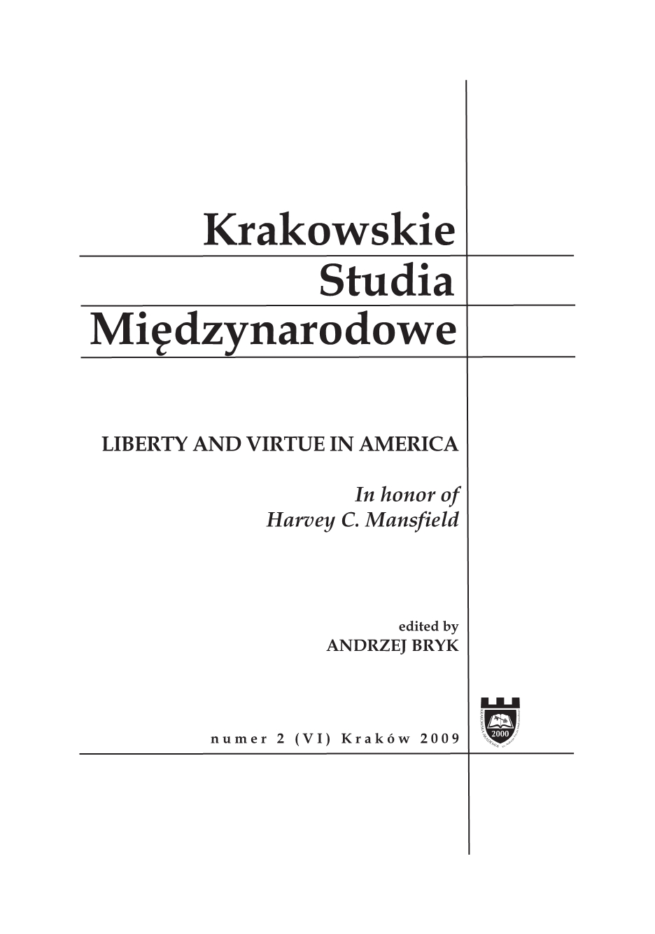 On the Character of the American Political Order Cover Image