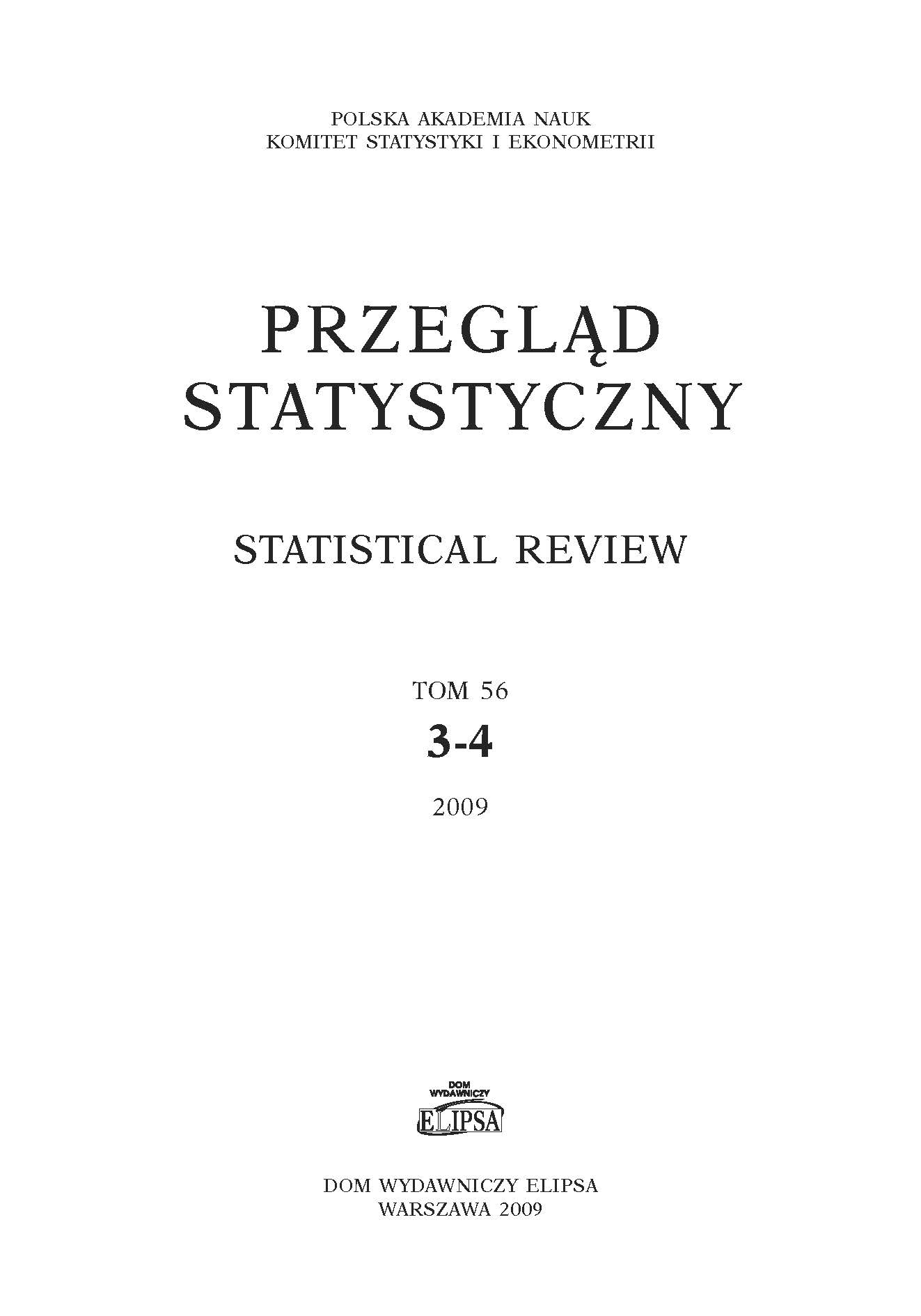 Estymacja miernika efektywności technicznej w ramach metody DEA