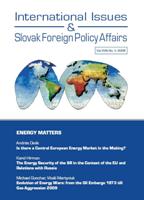 The Energy Security of the SR in the Context of the EU and Relations with Russia Cover Image