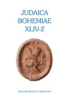 TEN YEARS IN THE PROJECT ,BOHEMIA, MORAVIA ET SILESIA JUDAICA‘ (1999–2009) Cover Image
