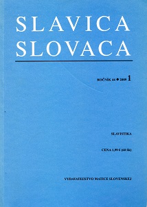 Old Slavonic Appellatives as Motivating Words for Hydronyms of the Váh River Basin Cover Image