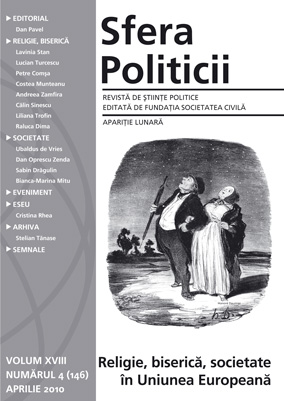 The Romanian Orthodox Church – actor in the European governance Cover Image