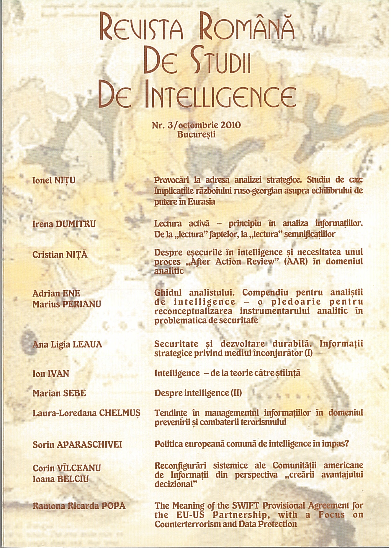 Is common European Intelligence Policy in Trouble? Cover Image